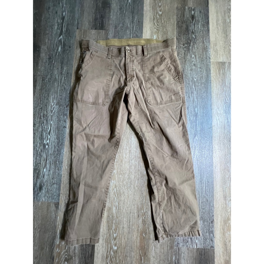 Weatherproof‎ Utility Pants Mens 38x30 Cedar Brown Stretch Canvas Workwear